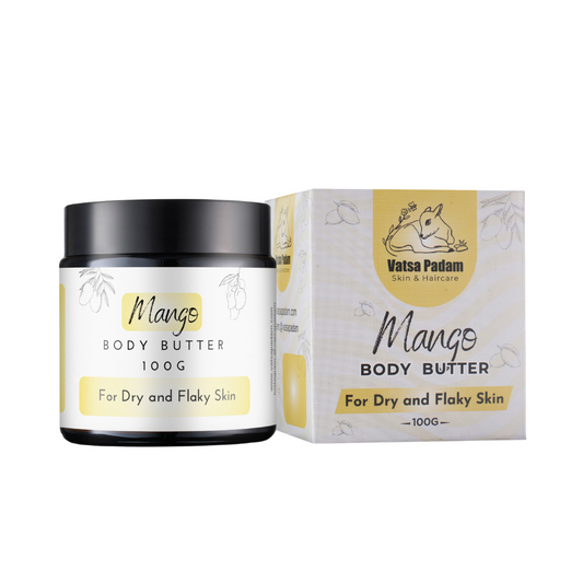 Mango Body Butter 100g jar and packaging